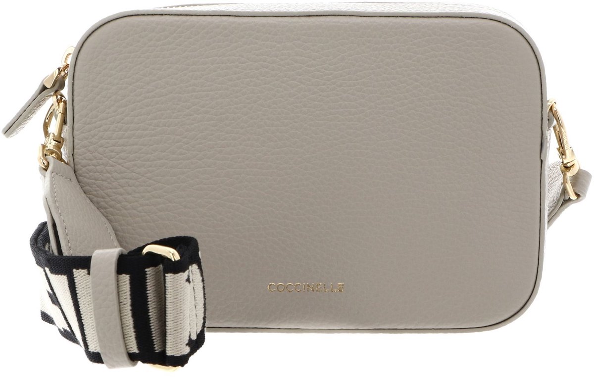 COCCINELLE Leren schoudertas Tebe Crossover Bag Eucalipto groengrijs