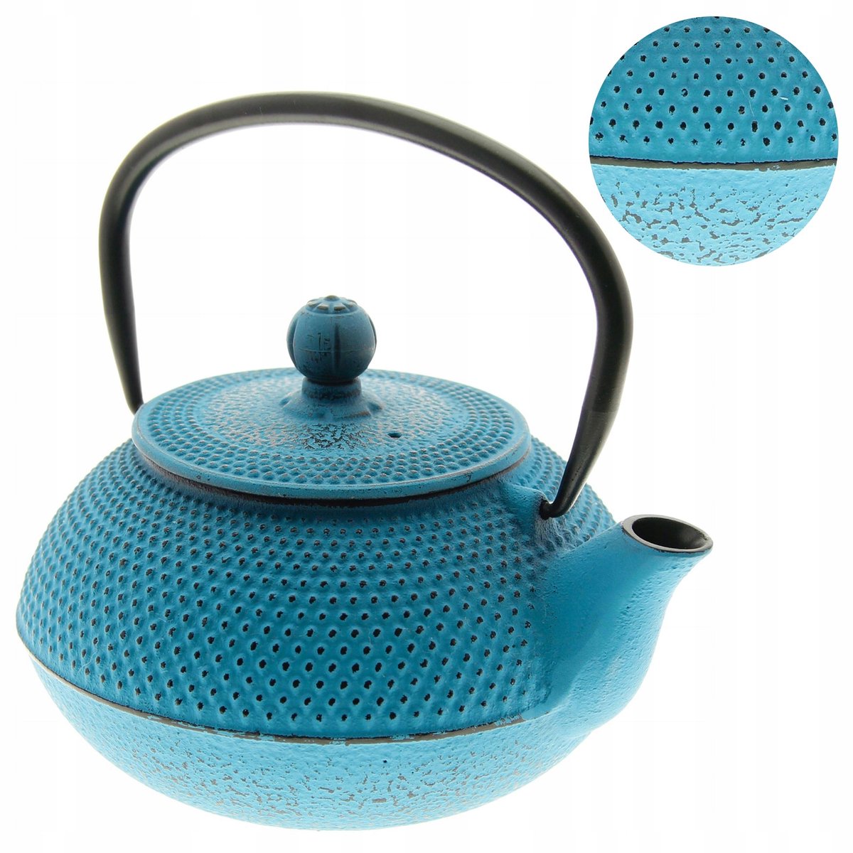 Gietijzeren theepot 0.8L Japans design met RVS zeef