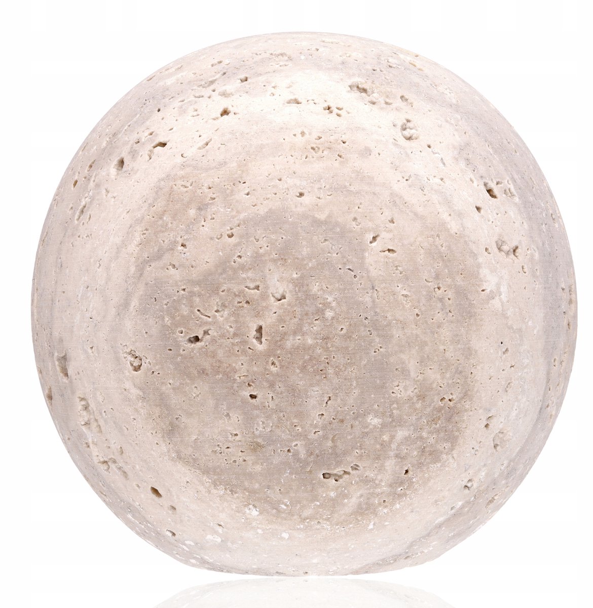 Decoratieve Trawertijn Steen Bol - Natuurlijk, Elegant, 10 cm