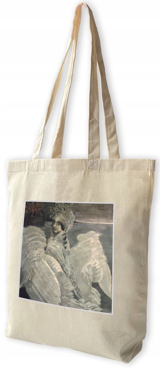 Shopper Tas met Zwaan Prinses Print - 100% Katoen