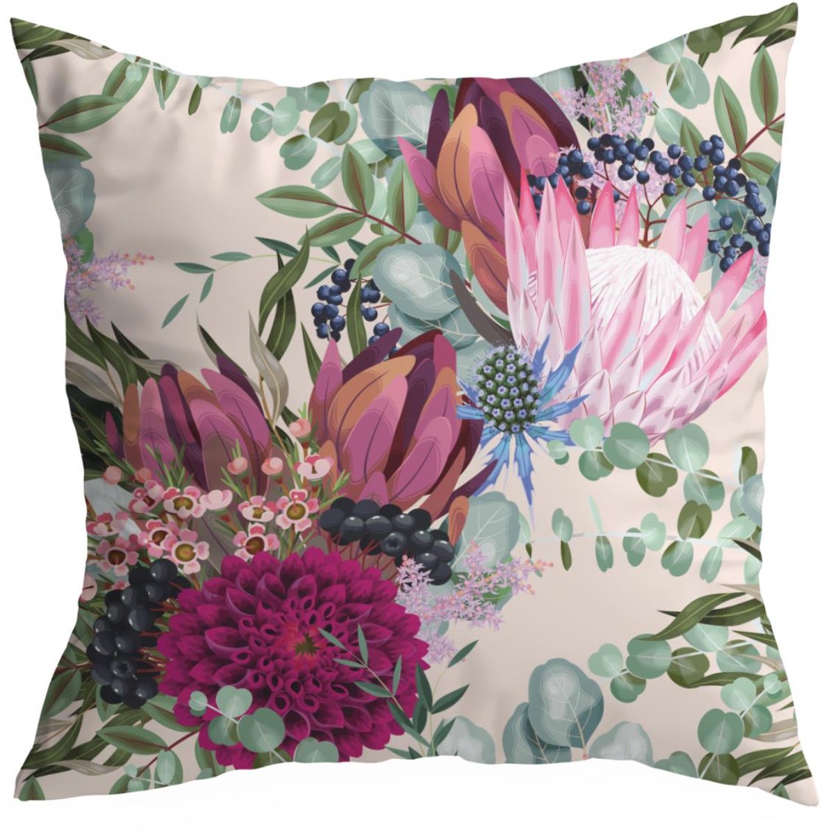 Decoratieve Kussenhoes 50x50 cm - Duurzaam & Kleurvast