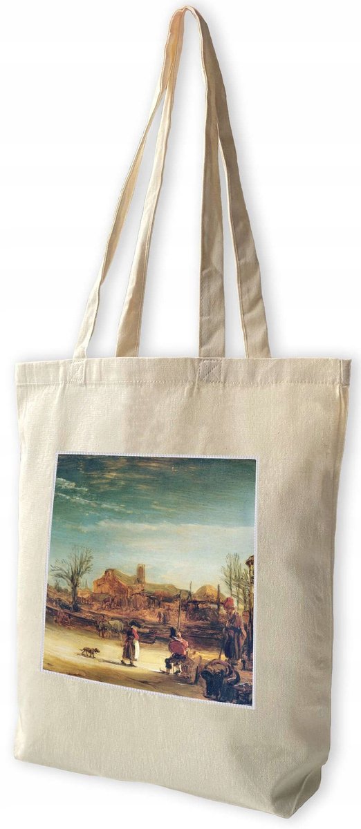 Shopper Tas met Rembrandt Winterlandschap Print - Ruim & Duurzaam