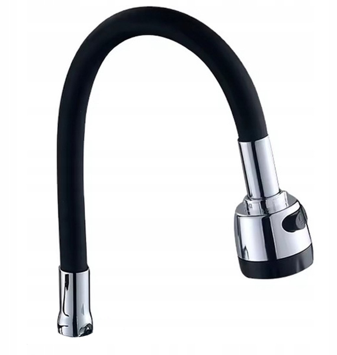 Flexibele Zwarte Keuken Kraan Uitloop - 50cm - 2 Straalsoorten