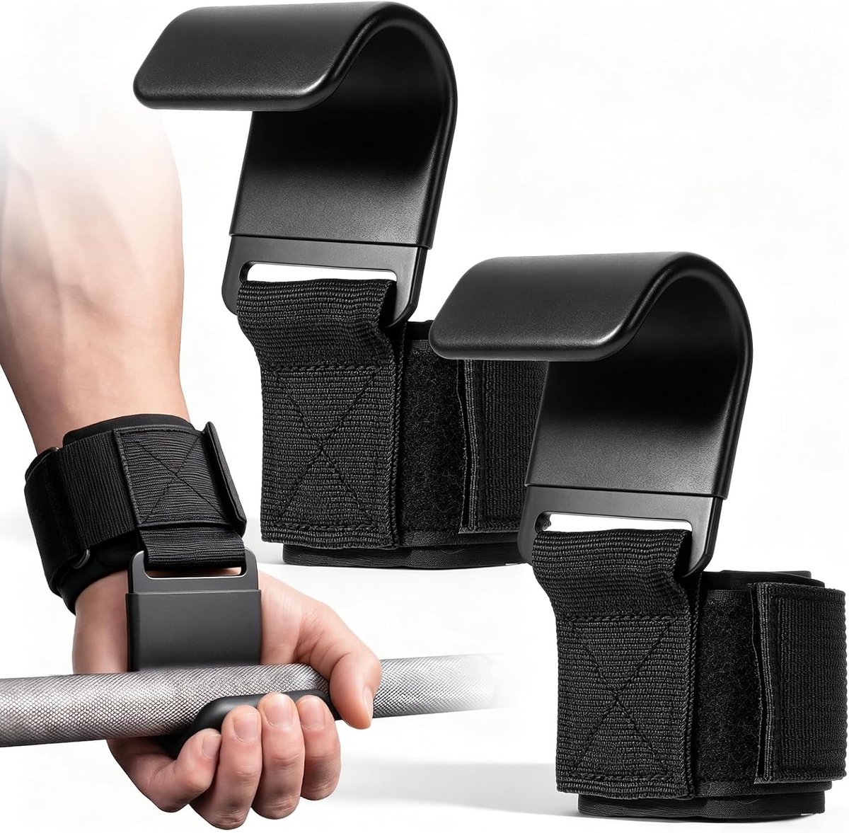 RUIZHI optrekhulpen, krachttraining, fitness lifting straps voor mannen en vrouwen - ShopVlot