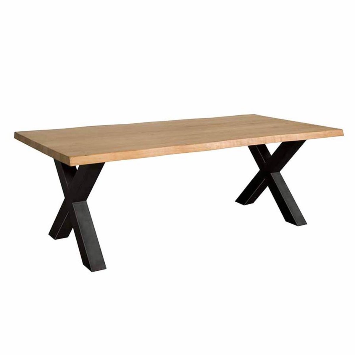 Tower Living Eettafel Xara - Rechthoek Naturel Hout - 200x100x78cm