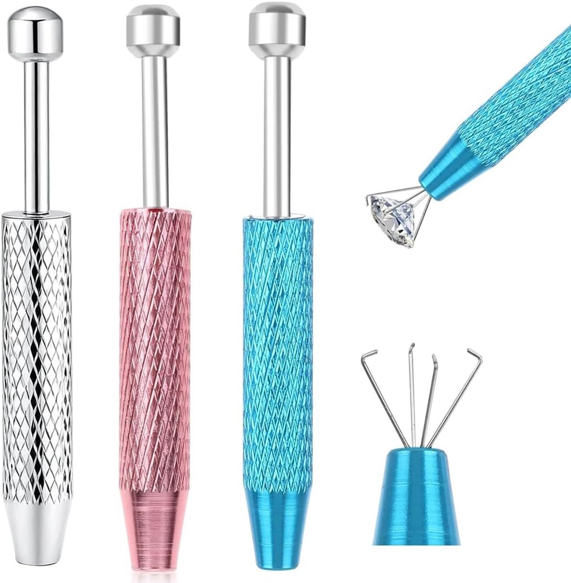 Piercingbalontwinder - roestvrijstalen tang - voor ballen en edelsteenvangers - ideaal juweliersgereedschap - ShopVlot
