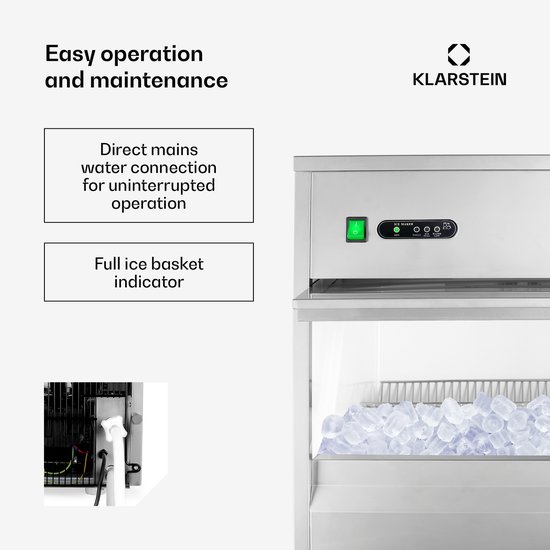 IJsblokjesmachine Industrie 380W 50 kg/dag Roestvrij staal van Merkloos — afbeelding 2