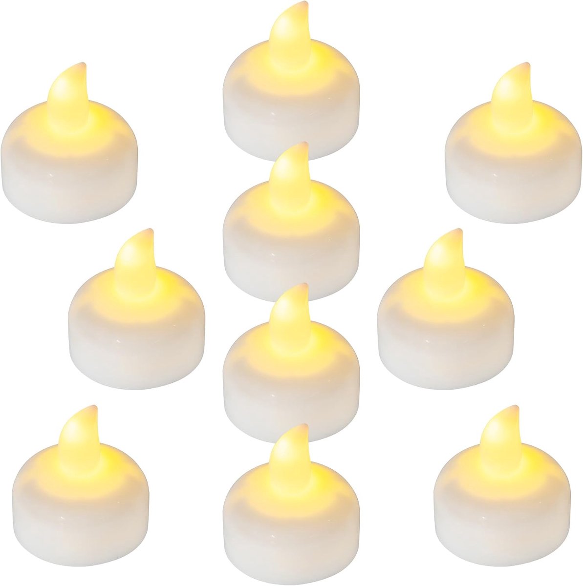 36 Pcs Flameless LED Floating Waterproof Tealight Candles, Battery Operated Outdoor Warm White Flickering Votive - ShopVlot