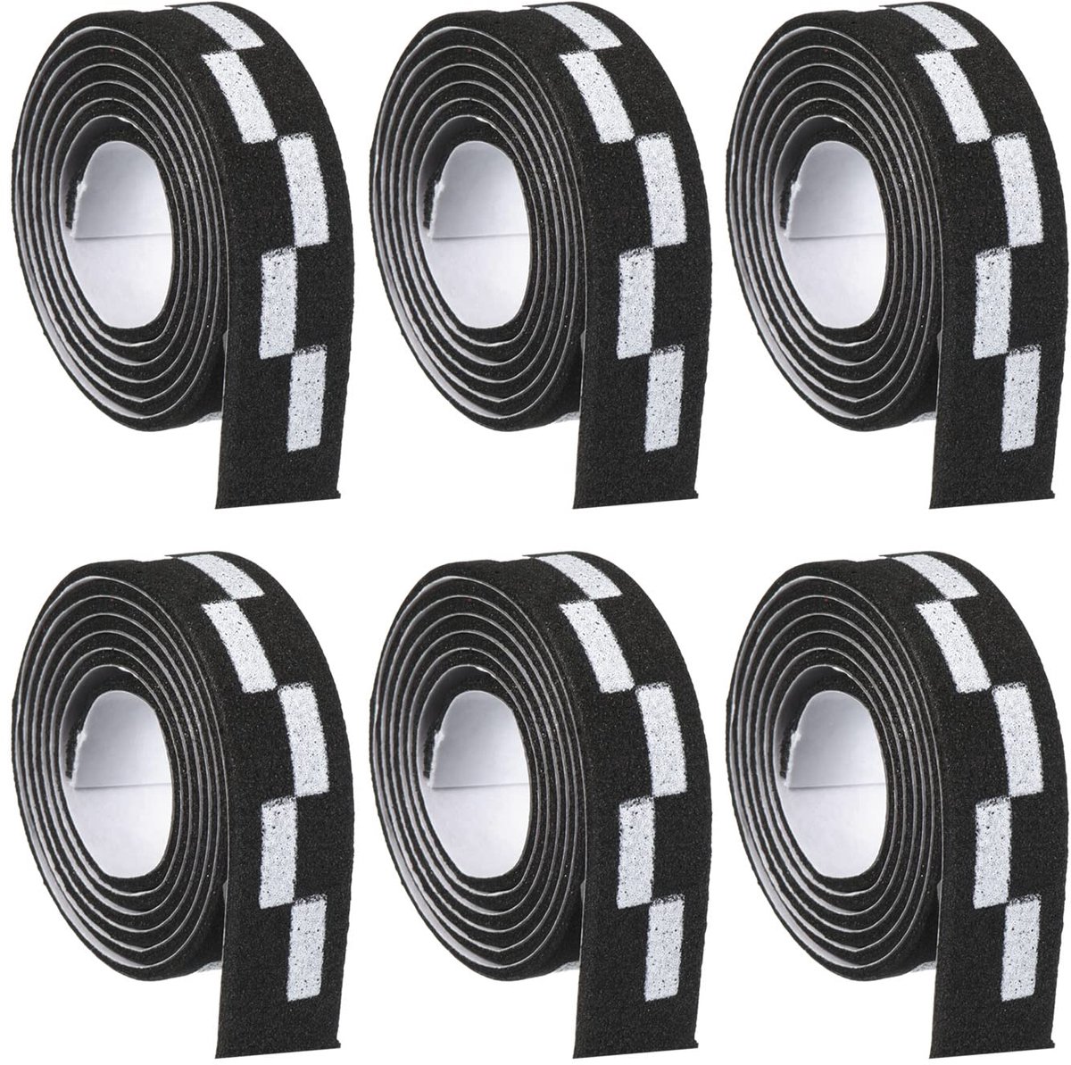 Tischtennis Kantenband Set van 6 - Zwart - 450 x 10 mm