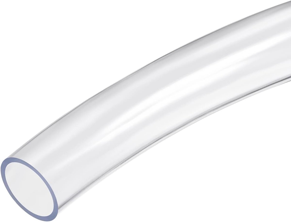 DMiotech Transparent PVC tube 25mm ID 30mm OD 1m long, flexible, light, transparent, suitable for various industrial - ShopVlot