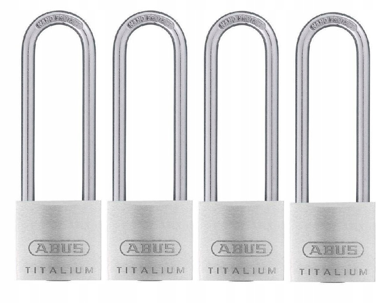 ABUS Titalium 40mm Hangsloten Set - 4 stuks, 1 schakelsysteem