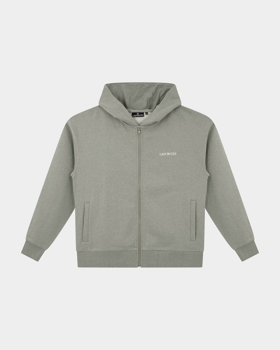 Last Bucks - Capital Zip Hoodie - Heren Vest - Grijs - Maat L - Oversized