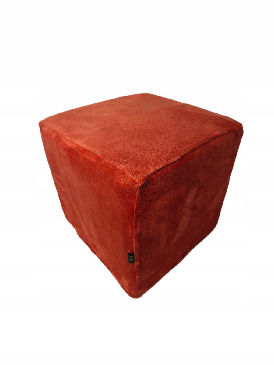 Hoes voor poef/voetenbank 40x40x40cm - Super zacht fluweel