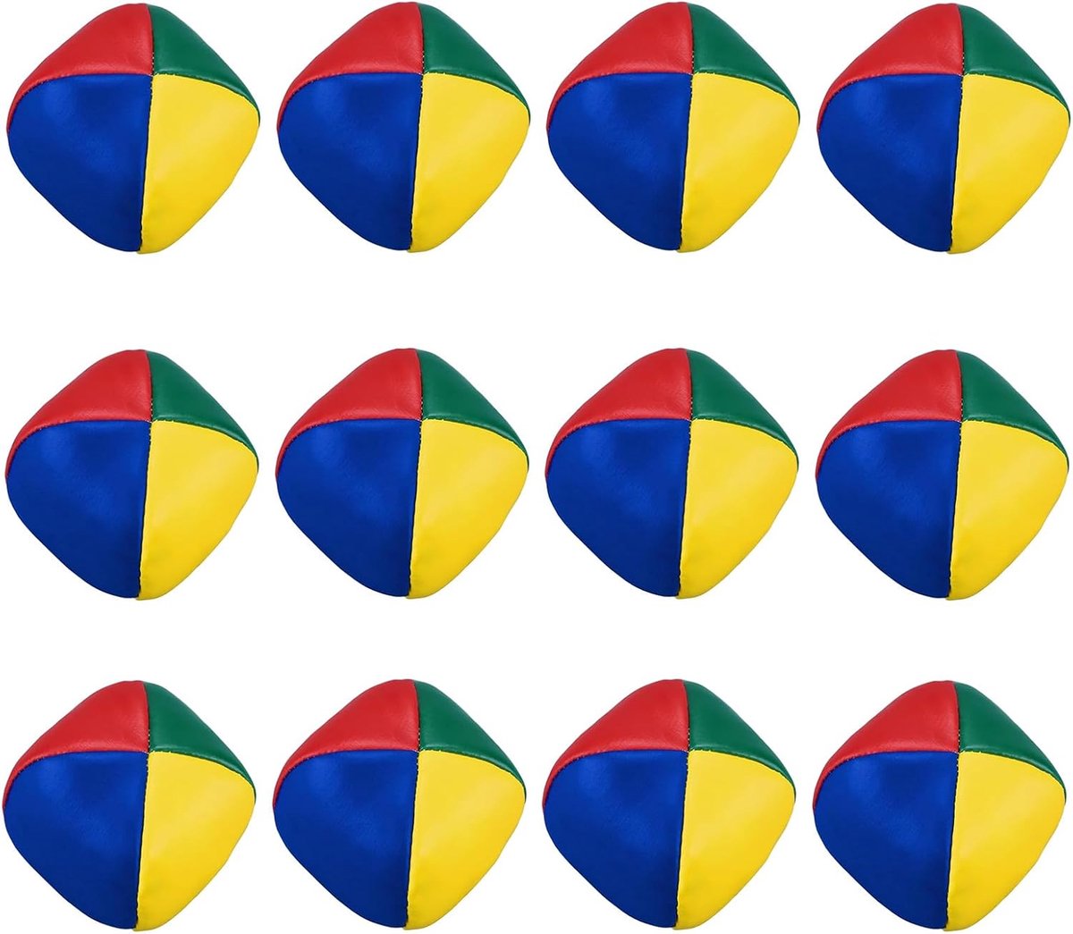 Pack of 12 Juggling Balls for Children, 5 cm, Durable Juggling Set, Reusable, Soft, Colourful Juggling Balls, Durable - ShopVlot