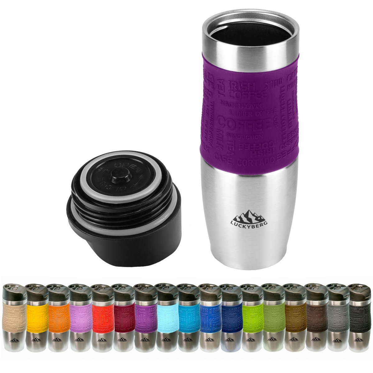 Luckyberg Thermosbeker 480ml RVS - Houdt Drankjes Warm/Koud