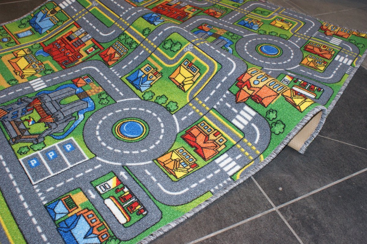 Kinderkleed 100x140cm - Steden & Wegen, Viltrug
