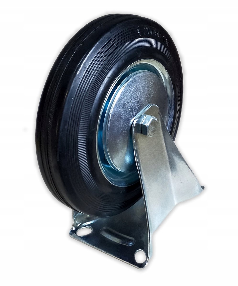 Vast Rubber Wiel voor Platformwagen - 200mm