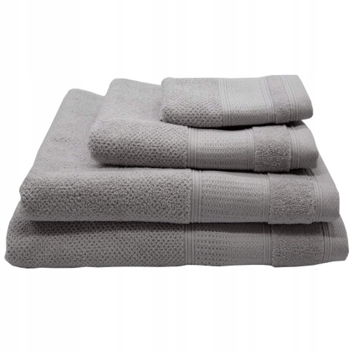 Luxe Koby Handdoek 70x140cm 550 GSM - Zacht Grijs Katoen