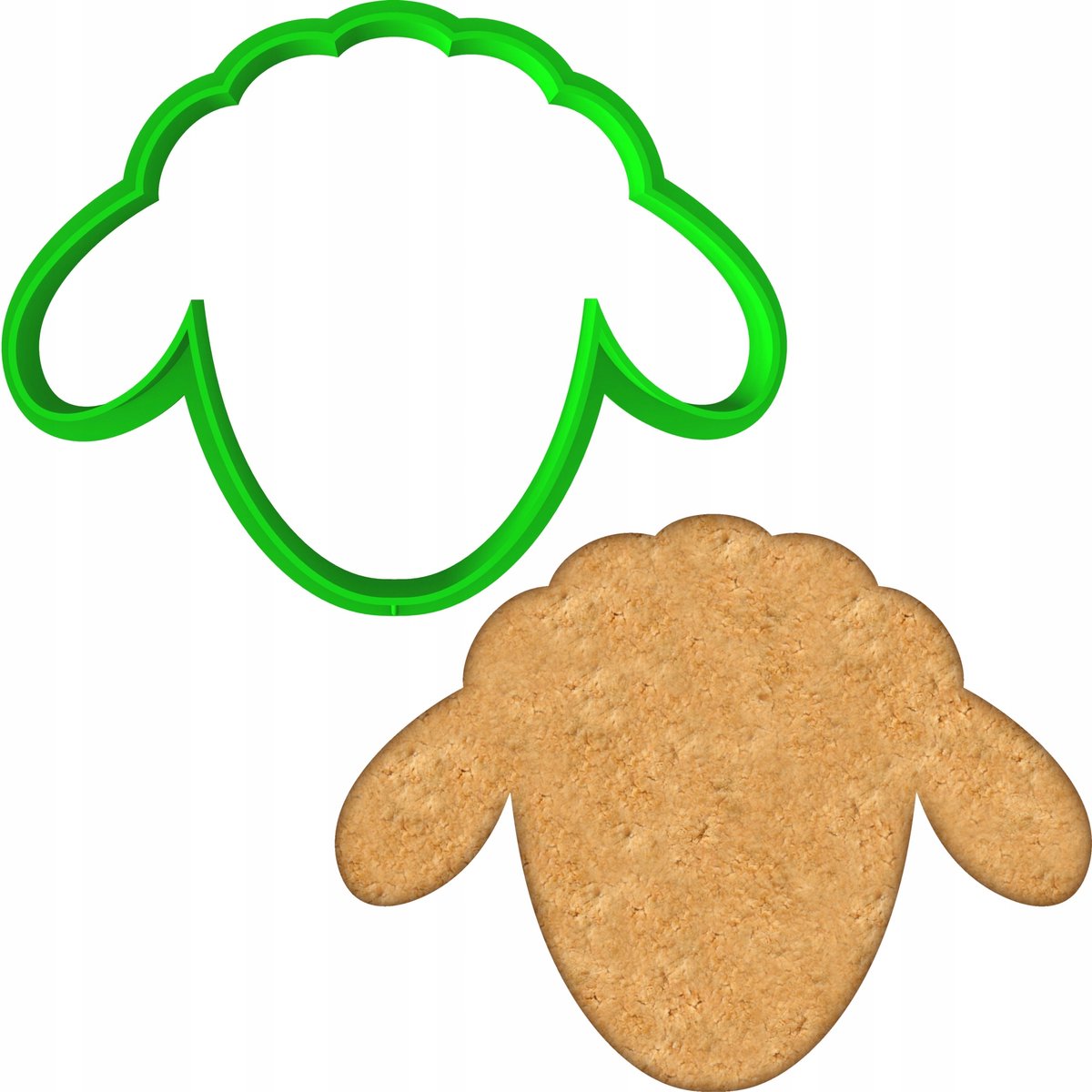 Paas Koekjesvorm Schaap - 8cm - Kunststof PETG