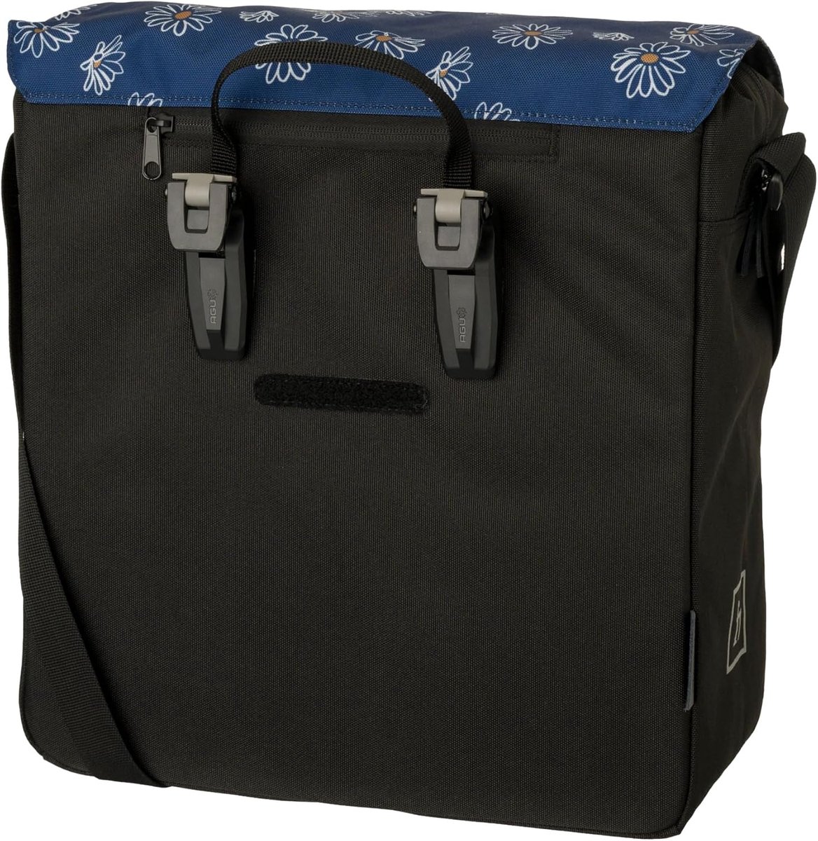 Fietstas enkele tas - waterafstotend polyester - met regenoren - ideale schoudertas voor op de fiets - ShopVlot