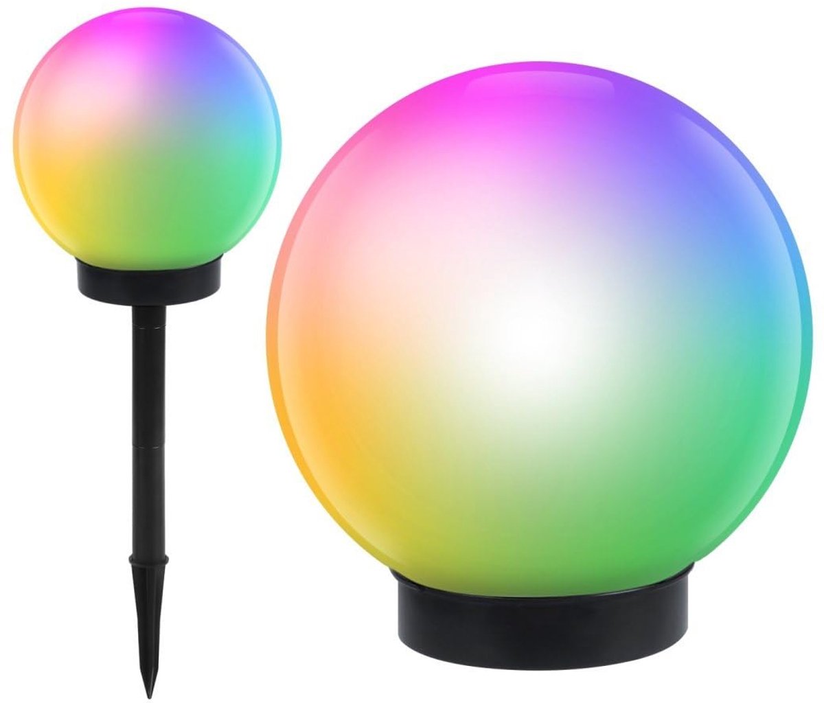 Buitenlamp op zonne-energie 20 cm - bolvormig - led verlichting - sfeervolle tuinverlichting - ShopVlot