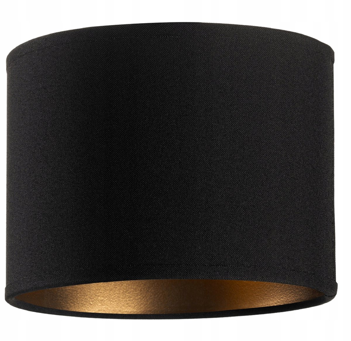 Zwarte-Gouden Lampenkap Cilinder 16cm E27