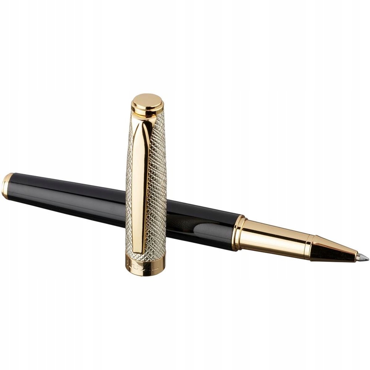 Luxe Metalen Rollerball Pen - Zwart met Gouden Accenten