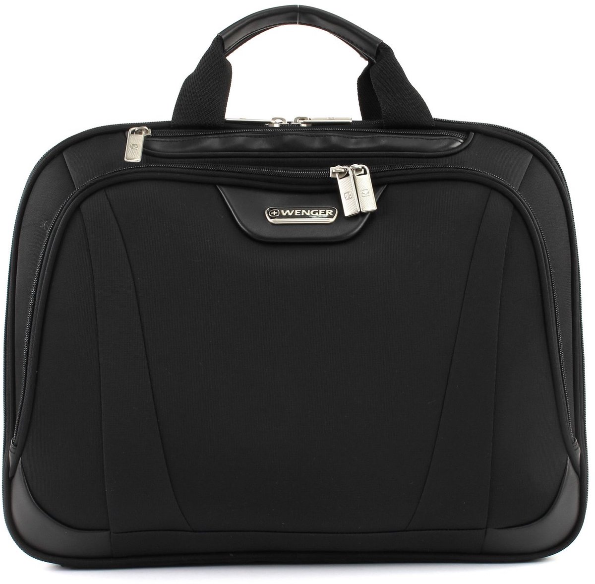 WENGER aktetas schoudertas met laptopvak Business Deluxe Businessbag 17" Black zwart