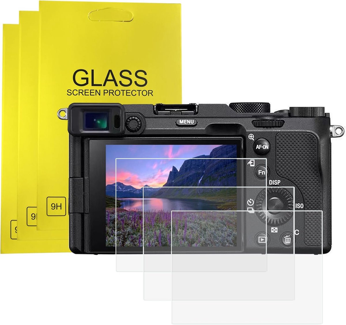Screen Protector 3 Pack - 9H Hardheid - Tempered Glass - Maximale bescherming voor Sony Alpha - ShopVlot