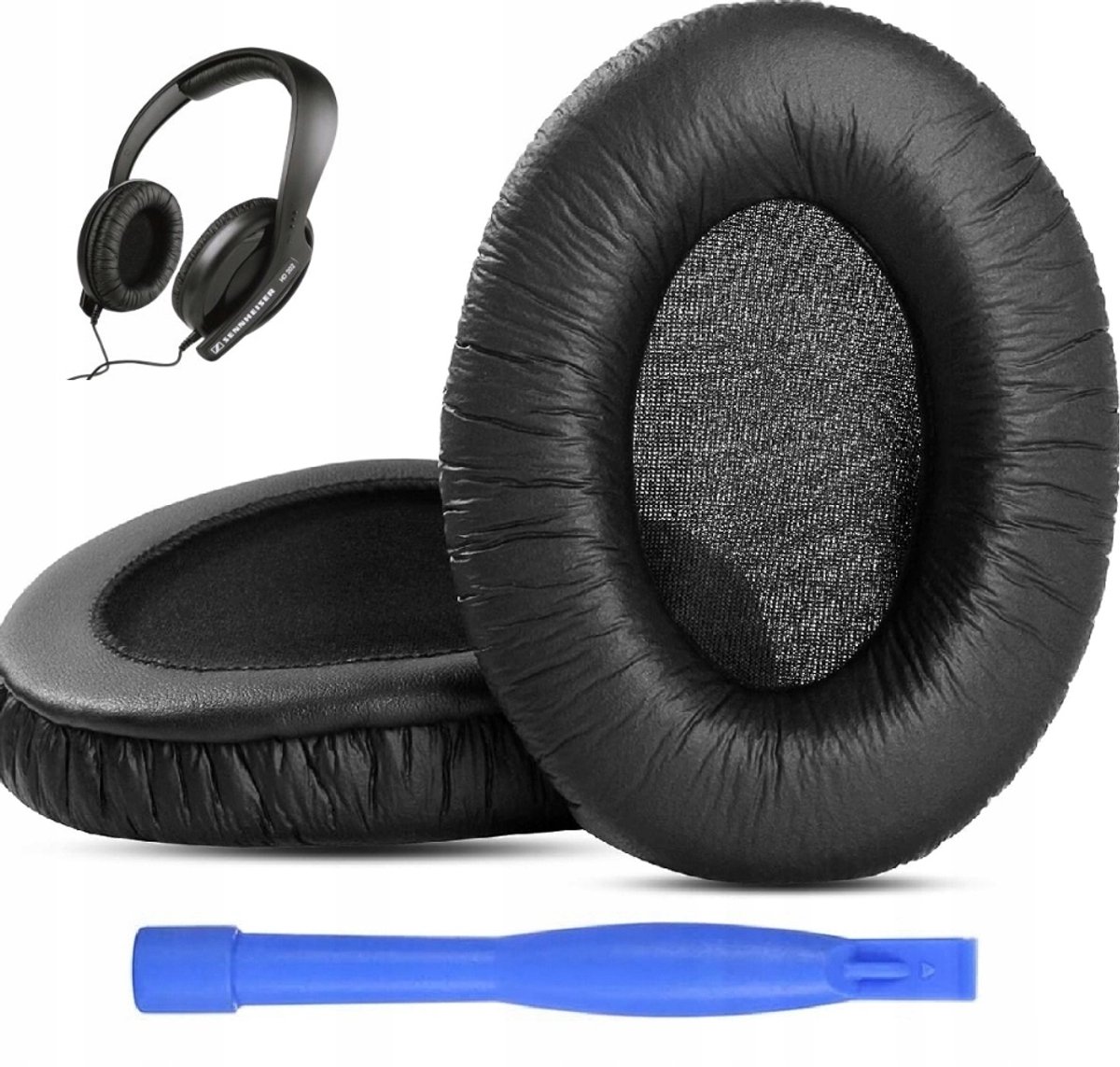 Pads voor Sennheiser HD202, HD207, HD408, HD212, HD497 - Zwart