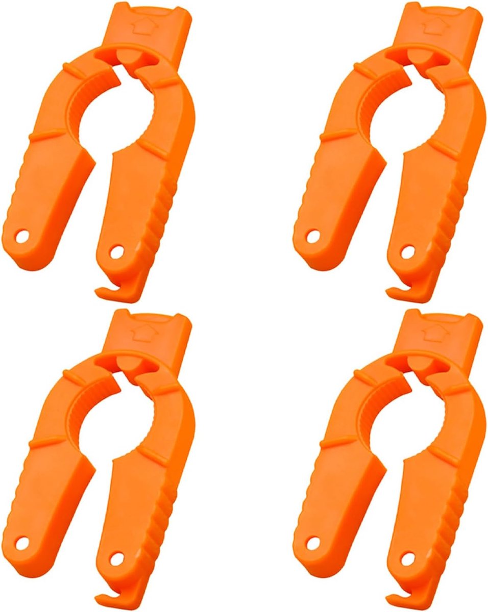 4 Pcs Orange Plastic Bottle Opener, Manual Opening Tool For Bottle, Kitchen Requirement, Multifunctional Opener. - ShopVlot