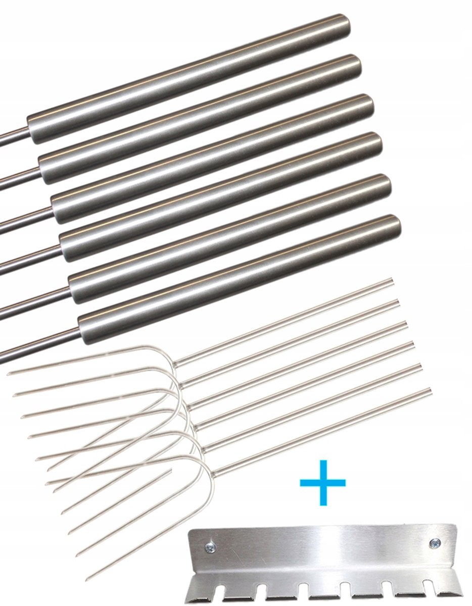 6x Vuurkorf Vorken RVS 133cm - Ideaal voor Kampvuur & BBQ
