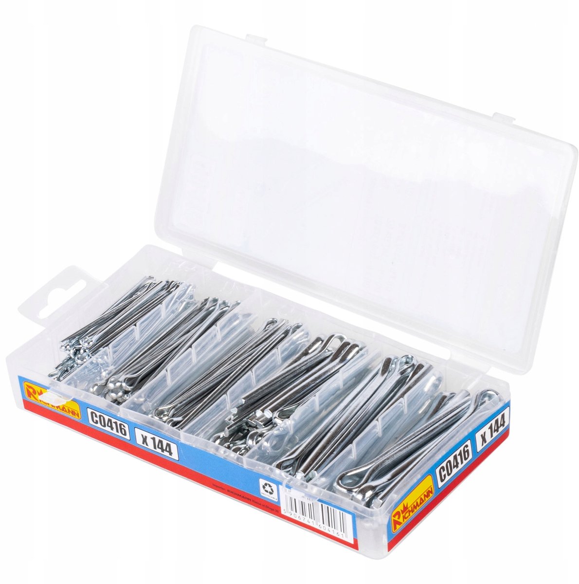 Corona C0416 Grote Rechte Borgpennen Set - 144 Stuks