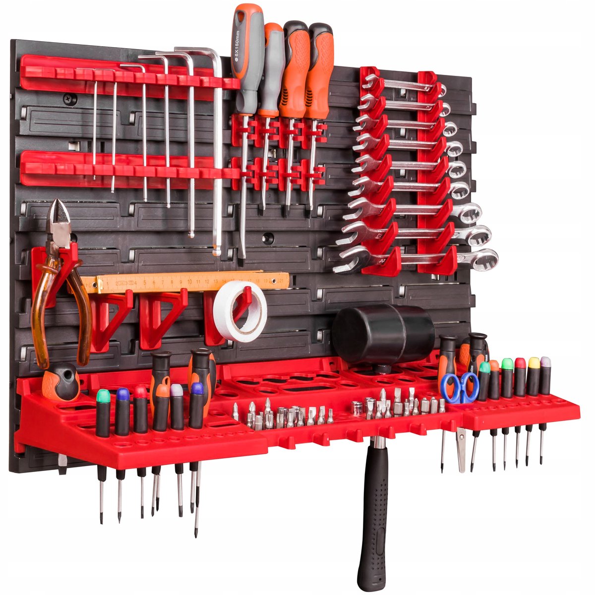 Gereedschapswand 58x39 cm met Haken en Houders - Merkloos