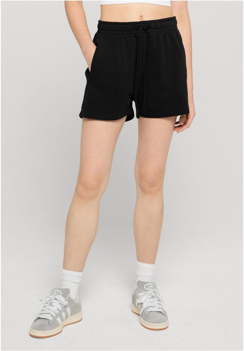 Urban Classics Ladies Light Terry Shorts Dames Shorts – 3XL Zwart