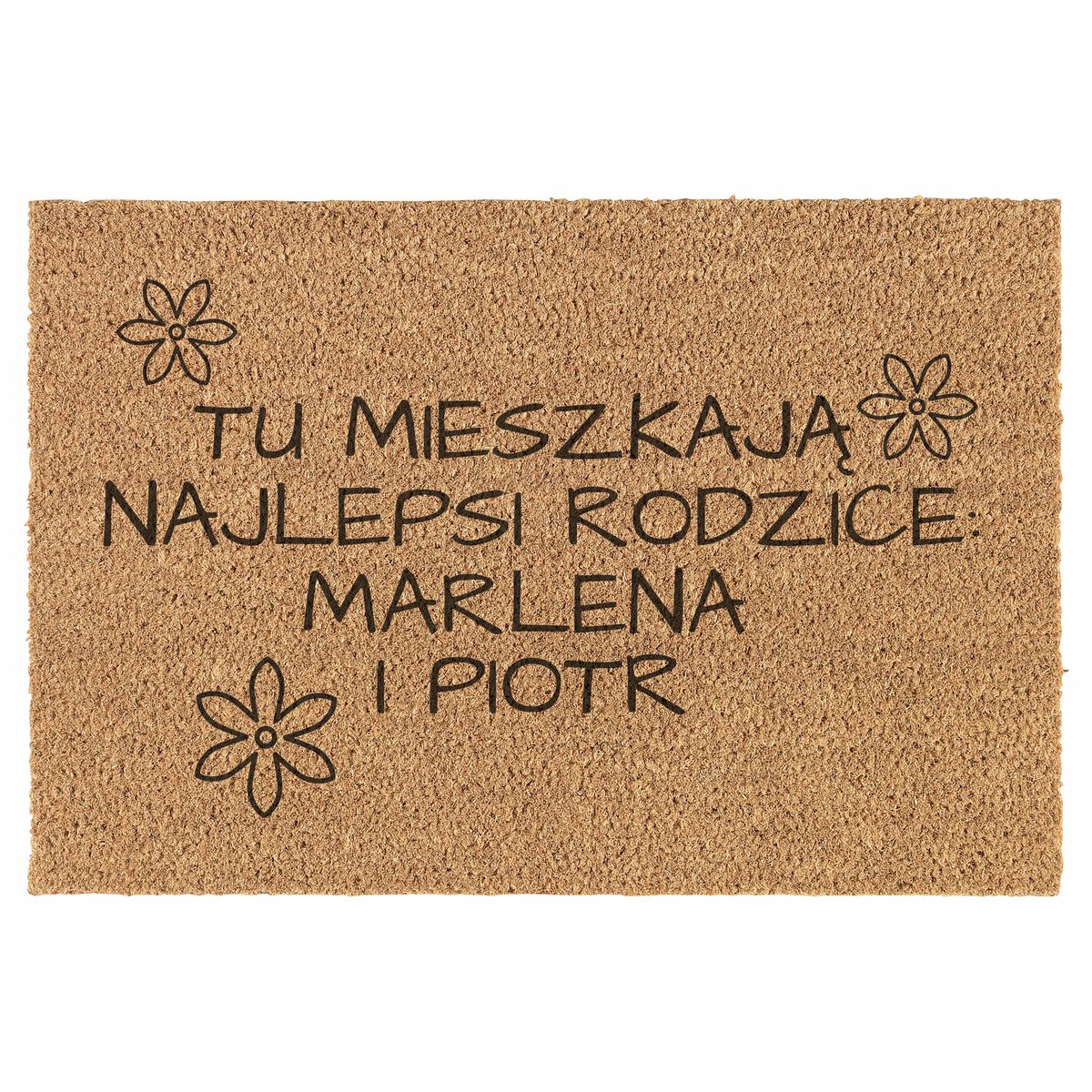 Deurmat Kokosvezel met Antislip - 60x40 cm - Stijlvol en Functioneel