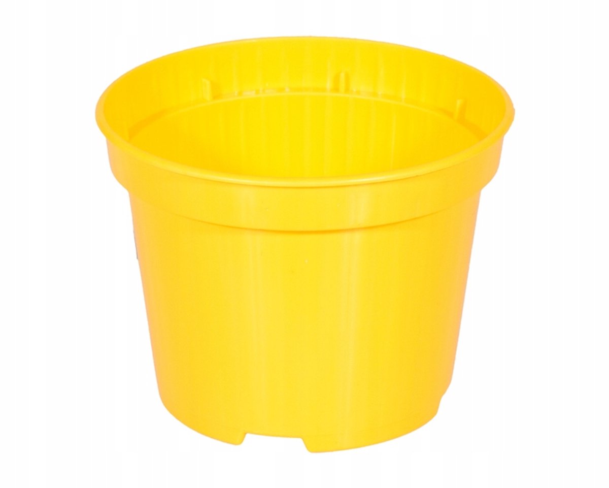 Gele Ronde Potten 11x9cm - 0.65L - Set van 10