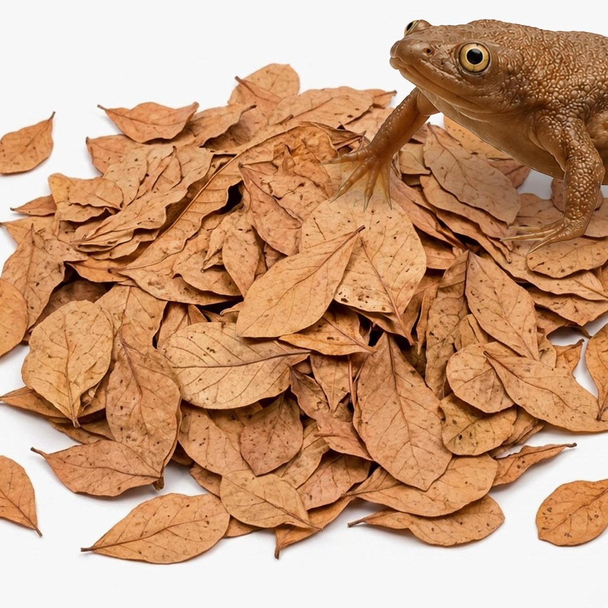 JOR 120pcs dwarf frog leaf litter, mini Indian almond leaves as microfauna habitat tank food source, substrate in - ShopVlot