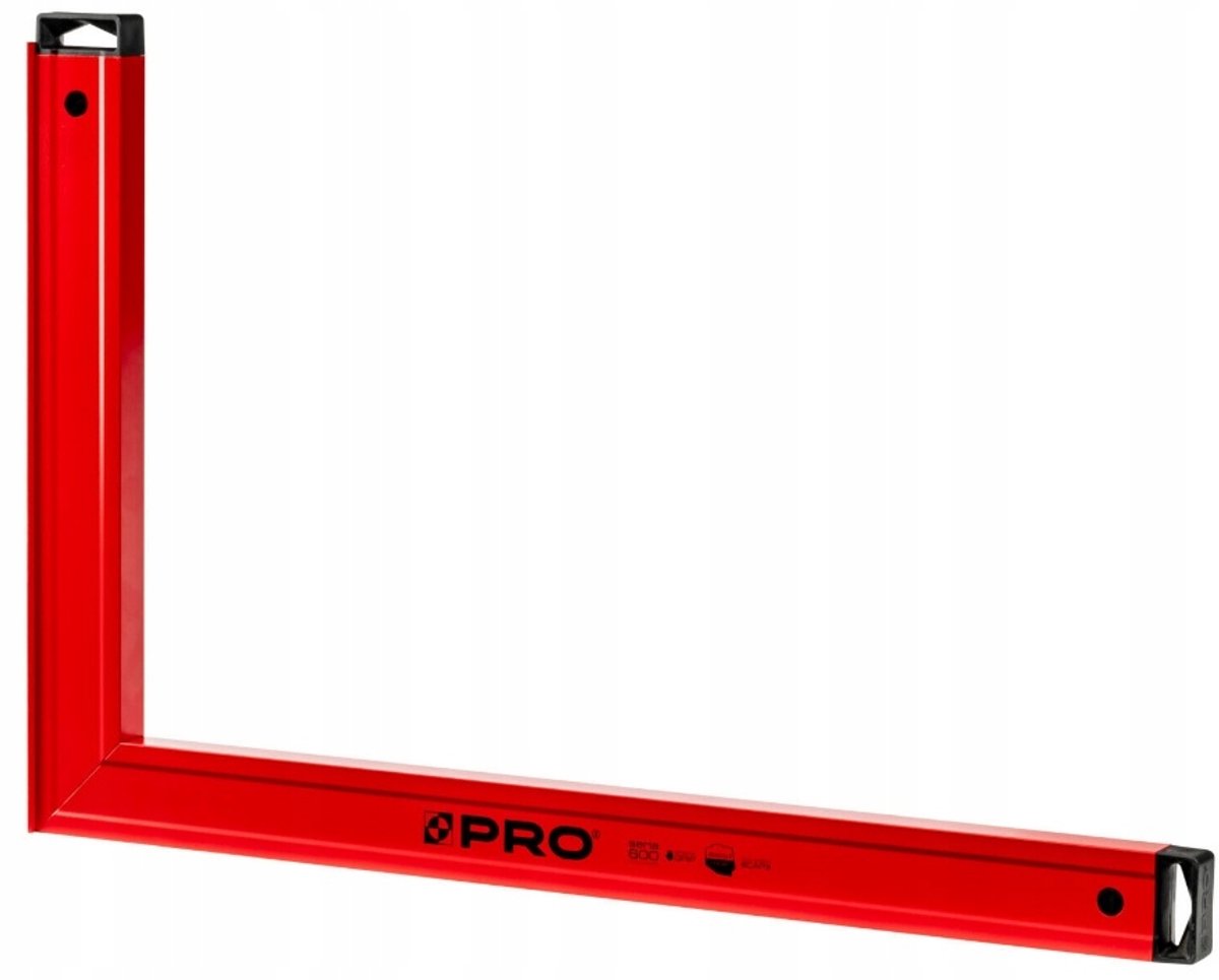 Rood Hoek 40x60 cm met Voet - Duurzaam Aluminium