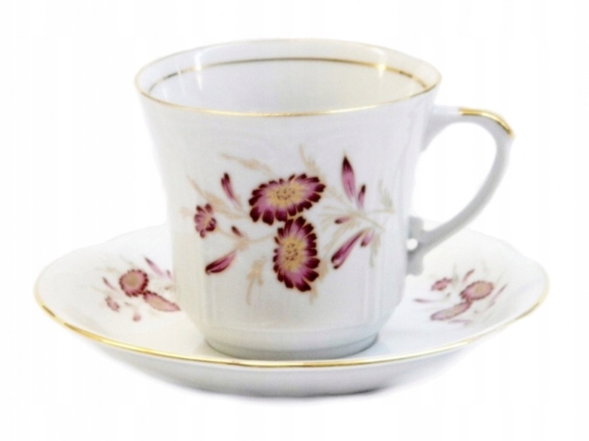 Kamélia Koffieserveert 6 personen 12 Delen Porselein