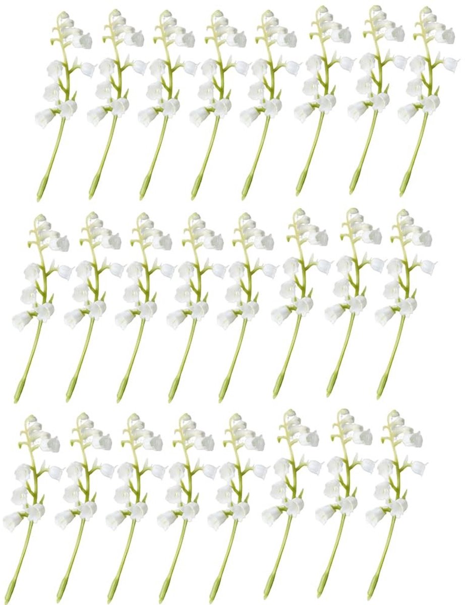 Kunstbloemen Lelietje-van-Dalen - 25 Stuks - Wit