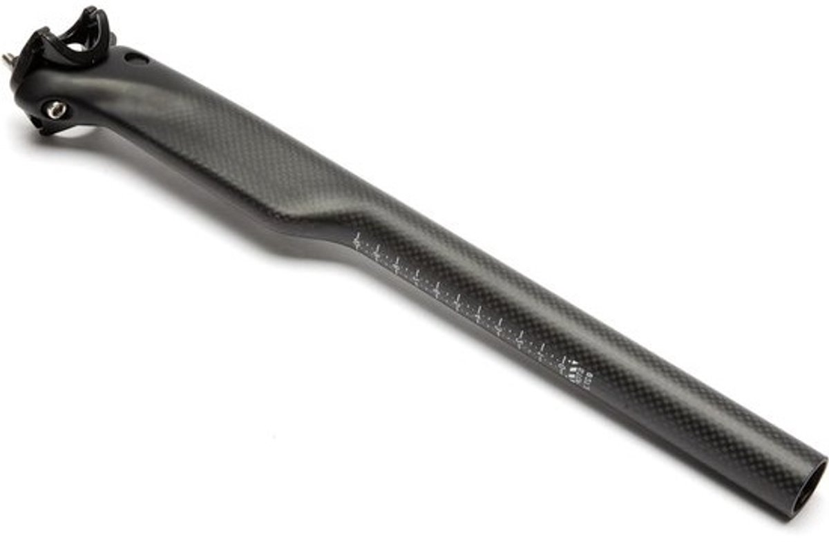 Carbon MTB Zadelpen - Racefiets Zadelpen - Fietsen Onderdelen - Lichtgewicht Koolstofvezel - 272 x 400 mm - Mat Zwart