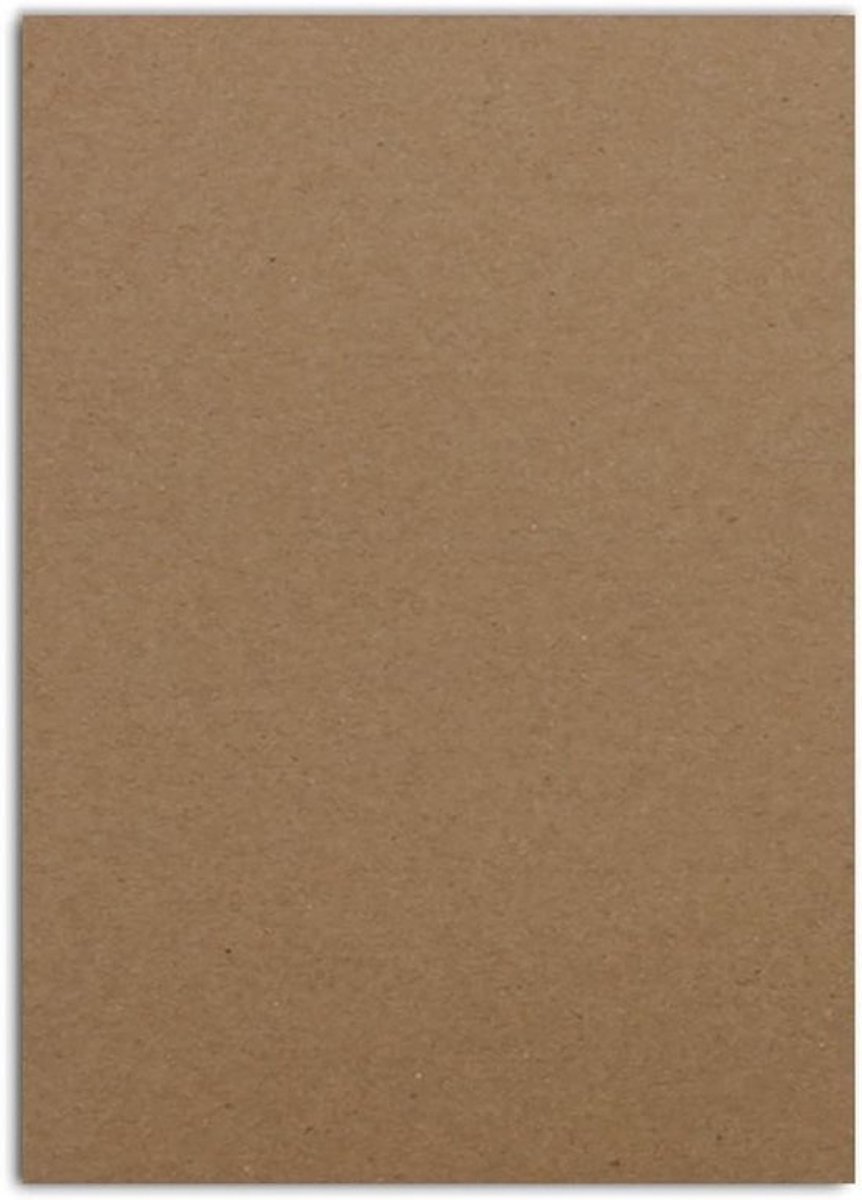 Papier A5 - Knutselpapier Tonpapier - Kaarten Maken - Gerecycled Materiaal - 250 Vellen - Bruin