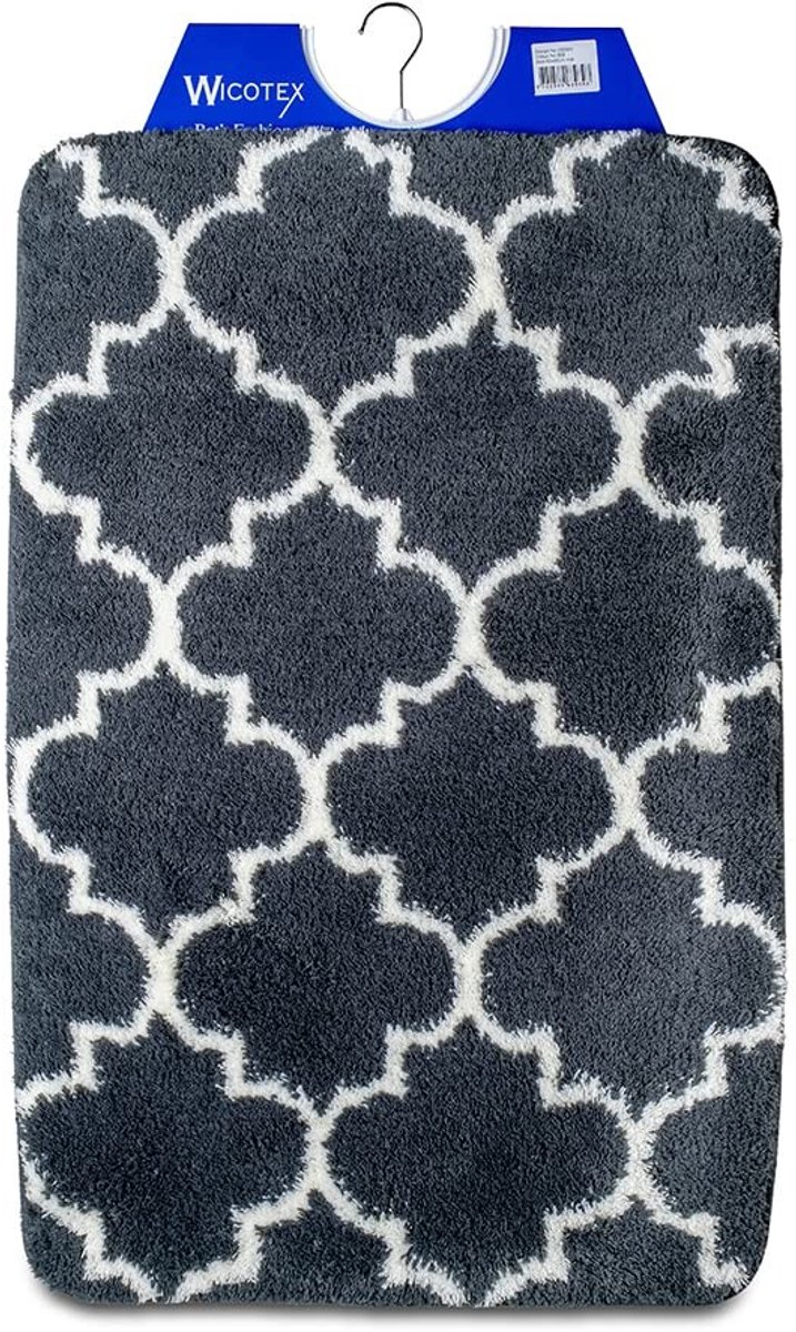 Badmat Marseille - Antislip, 60x90 cm, antraciet
