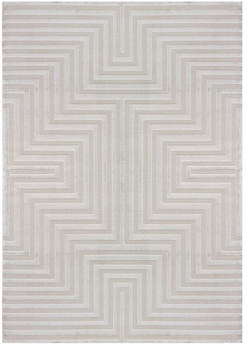 Dutch XXL Marokkaans Vloerkleed | Tapijt | Sahara | Labyrint | Zilver | 280x370 cm