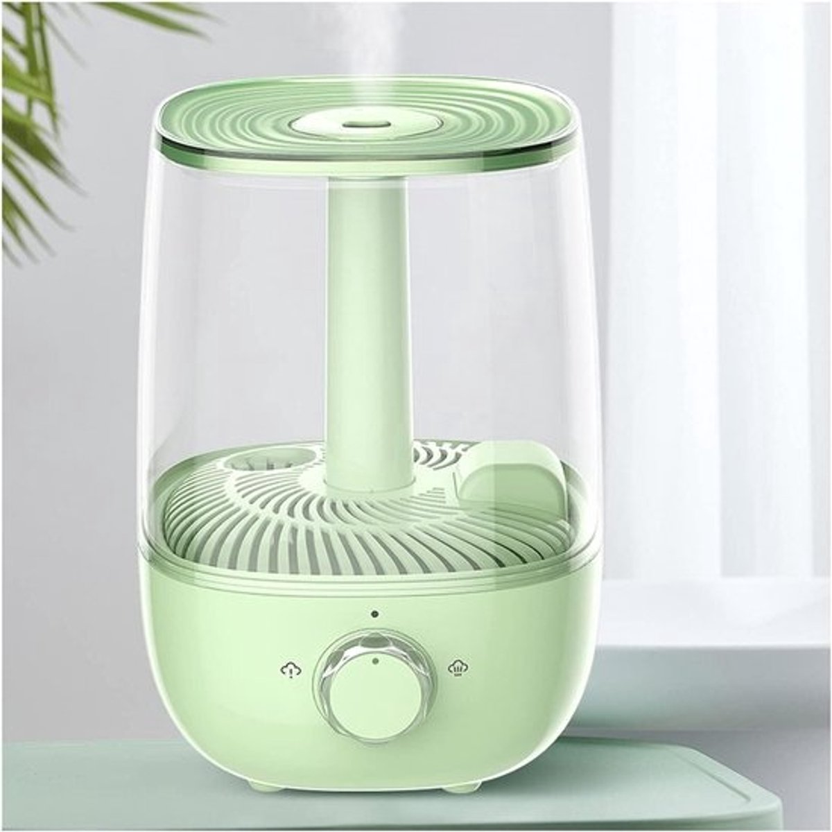 Luchtbevochtiger Luchtbevochtiger, Top vullen Luchtbevochtigers for Slaapkamer, Cool Mist Luchtbevochtiger for Babykamer met Auto Subsit en Cosy Night Light Koele mistbevochtiger