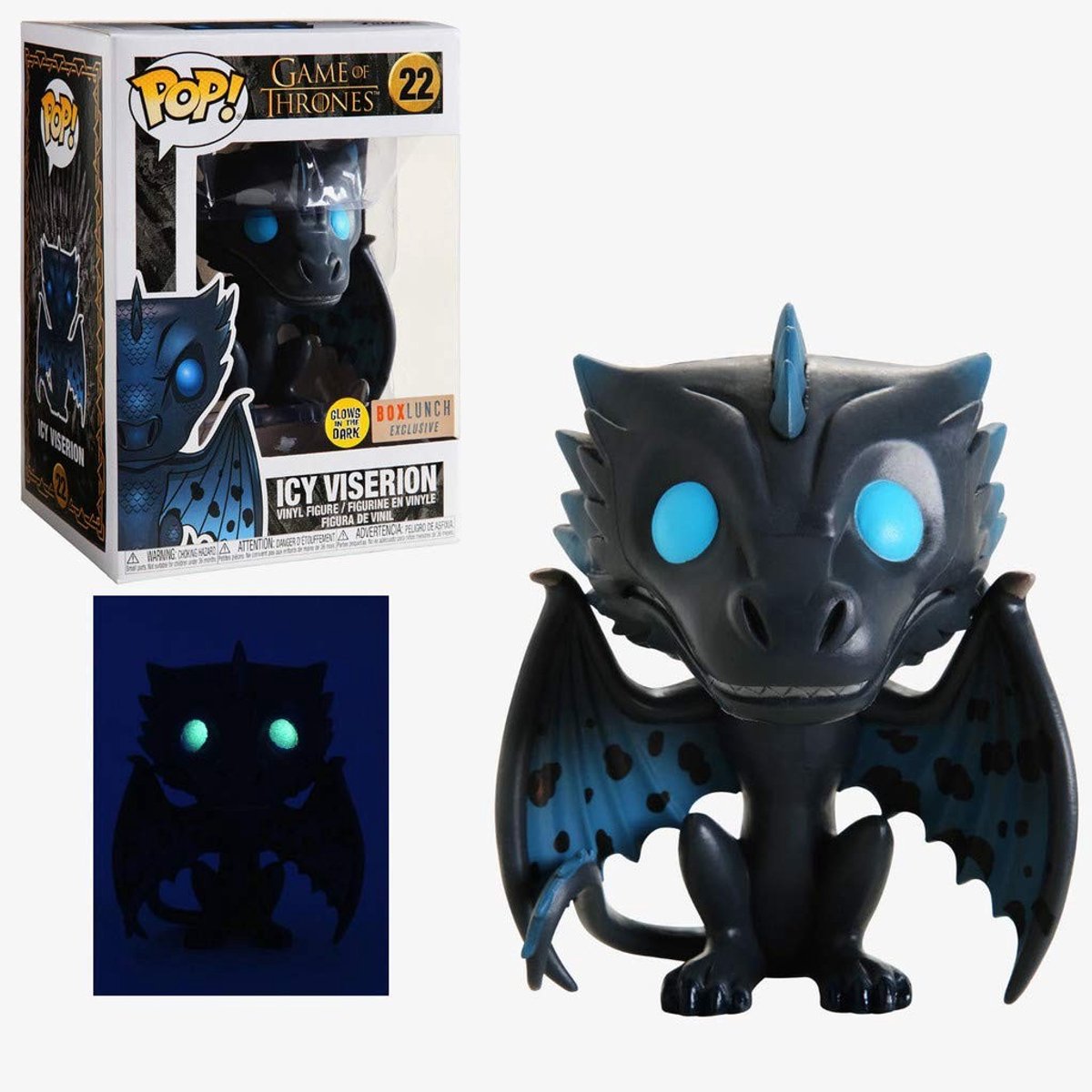 Game of Thrones Viserion - Glow in The Dark - 17,3 x 12,5 x 9,9 cm