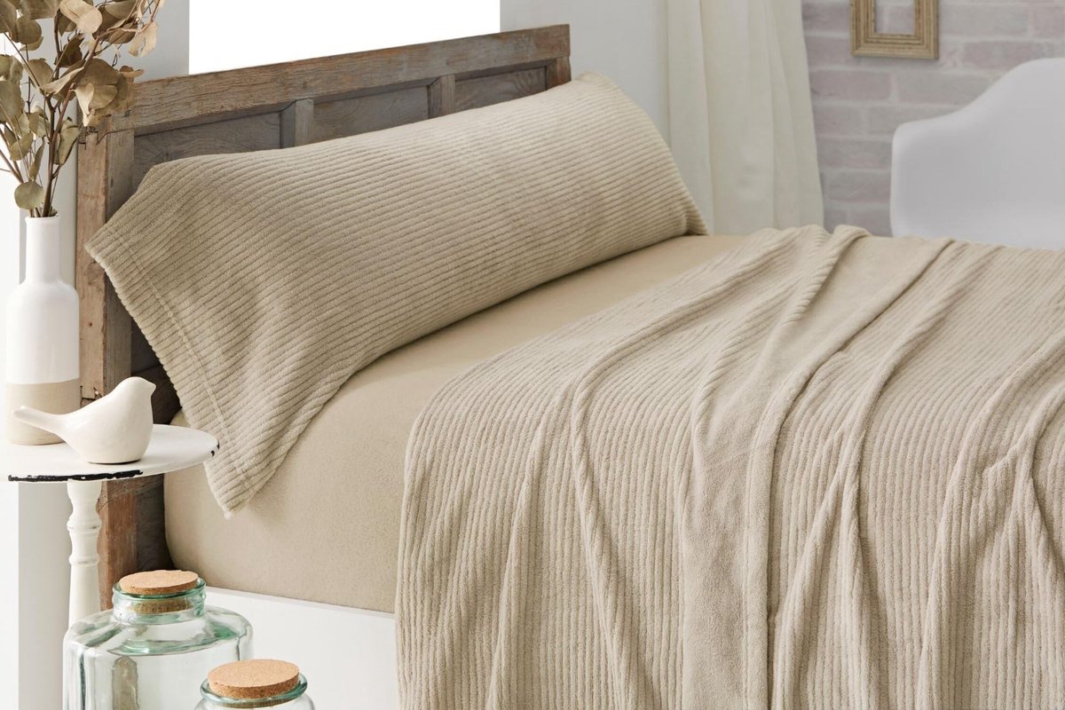 Coralina Bedlinnen Set - Beige - 90 cm - 3-delig