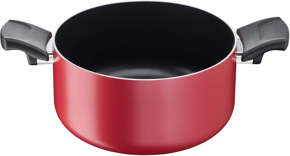 Soepketel met 2 handvatten - Aluminium, Rood, 20 cm