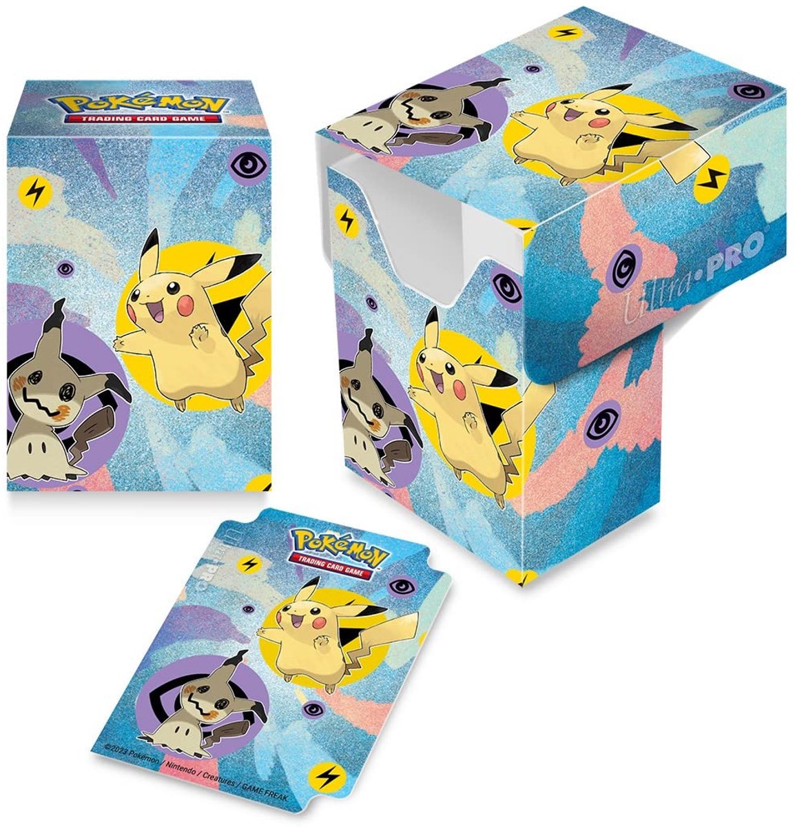 Pokémon Deck Box - Voor 75+ Trading Cards - Pikachu & Mimikyu Design